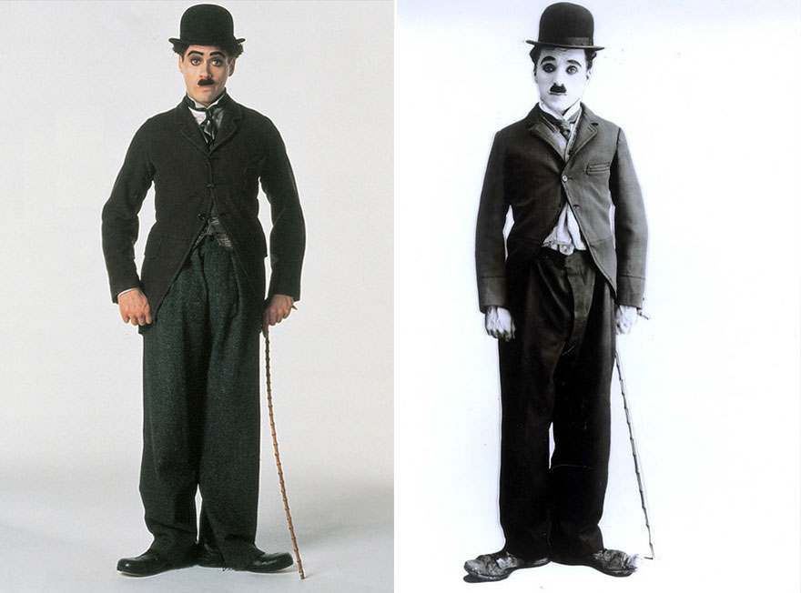 Robert Downey ako Charlie Chaplin