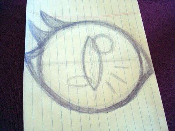 Nakresli na papier oko.