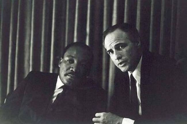 Martin Luther King a Marlon Brando.