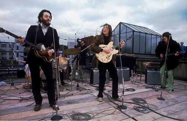 Posledný koncert The Beatles v Londýne. 1969.