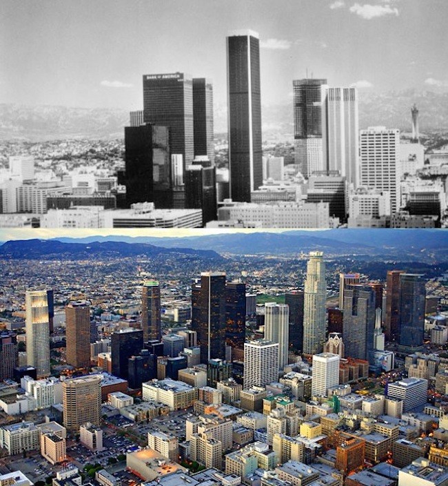 Los Angeles, rok 1970 a dnes.