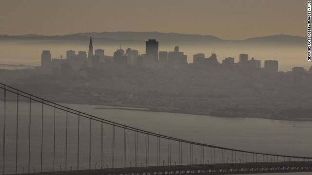 Takmer tretina znečistenia vzduchu v San Franciscu pochádza z Číny. 