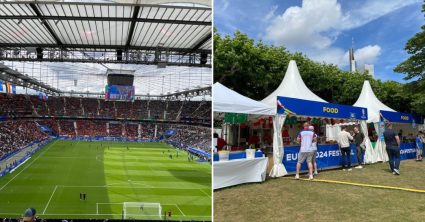 Boli sme na zápase Slovenska proti Belgicku: 20-tisíc Slovákov ovládlo štadión, takéto ceny na nás čakali vo Frankfurte