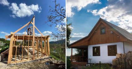 Veve a Maťo si postavili malý domček len za 4 mesiace: Predražilo sa to o 10-tisíc eur, má 35 m², no je v ňom všetko