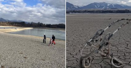 Boli sme na Liptovskej Mare, ktorá je aktuálne takmer bez vody: Prechádzali sme sa po jej dne, toto nás šokovalo