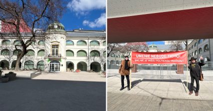 Šáteková a Németh o proteste pred SNG: Niňaj sa pred nami zabarikádoval ako na hrade, jeho ľudia si nás chodia fotiť